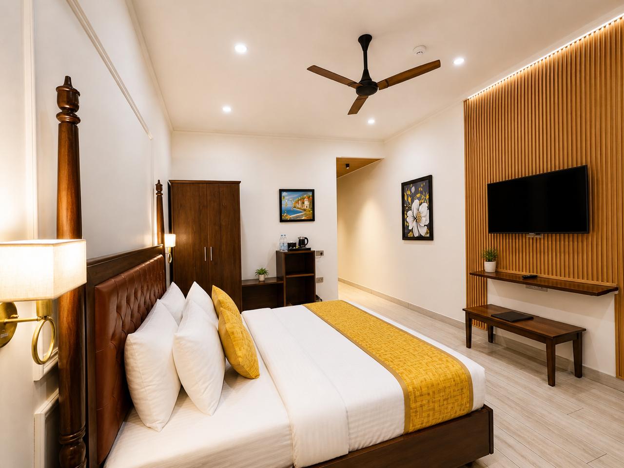 Luxury Room at Tiraya with river-facing balcony
